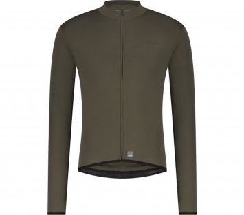VERTEX Thermal Long Sleeve Jersey, Moss Green