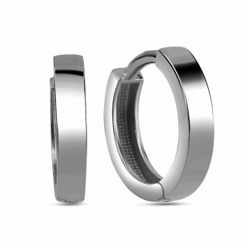 Ohrringe Silber 925 rhodiniert 12mm Durchmesser