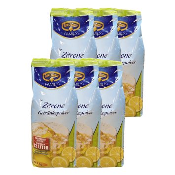 Krüger Zitrone Instant Getränkepulver Erfrischungsgetränk 6x 1000g