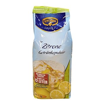 Krüger Zitrone Instant Getränkepulver für 12 Liter Getränk 1000g