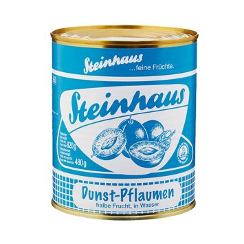 Steinhaus Dunst Pflaumen feine Früchte Pflaumen im Wasser 850ml