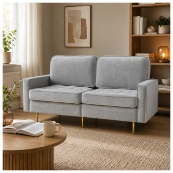 Sofa Sidonie Velvet Schwarz