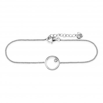 Armband 925 Sterling Silber rhodiniert Zirkonia Kreis