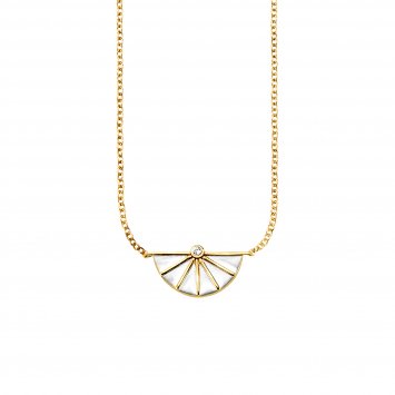 Collier 925/- Sterling Silber Zirkonia 42cm