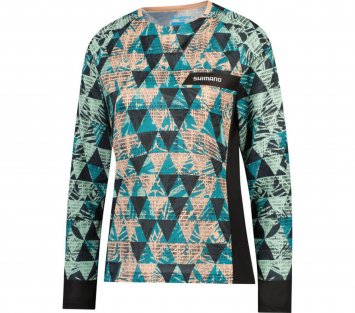 Woman's SAIKO Long Sleeve Jersey, Black/Green