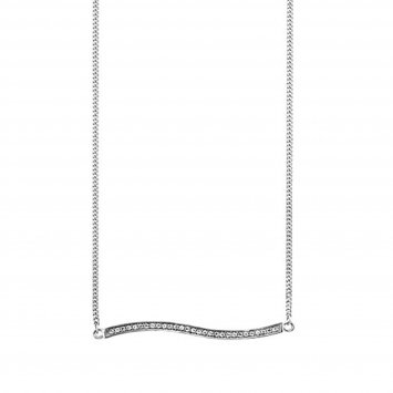 Halskette 925 Sterling Silber rhodiniert mit Weißtopas