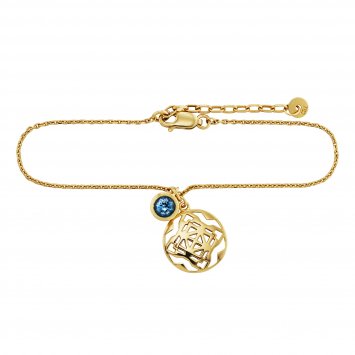 Armband 925/- Sterling Silber vergoldet Topas