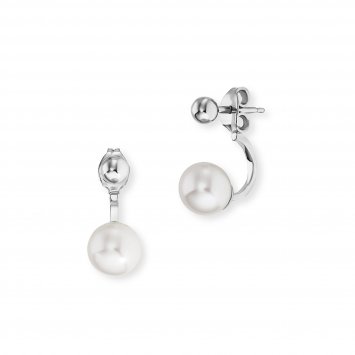 Ohrstecker 925-/ Sterling Silber rhodiniert Perlen