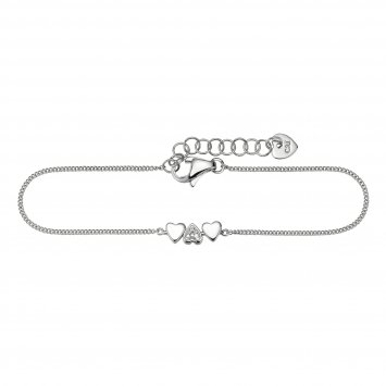 Armband 925/- Sterling Silber rhodiniert Zirkonia