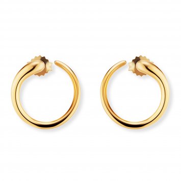 Creolen 925/-Sterling Silber vergoldet Tropfen