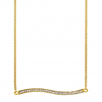 Collier 925/-Sterling Silber vergoldet Topas