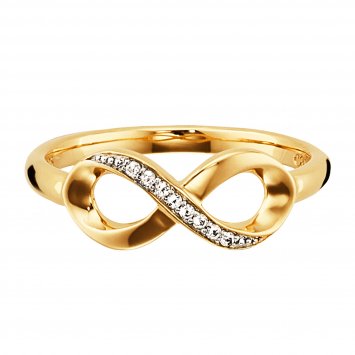 Ring 925/- Sterling Silber gelb vergoldet Topas