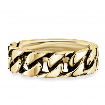 Ring 925/- Sterling Silber vergoldet geschwärzt