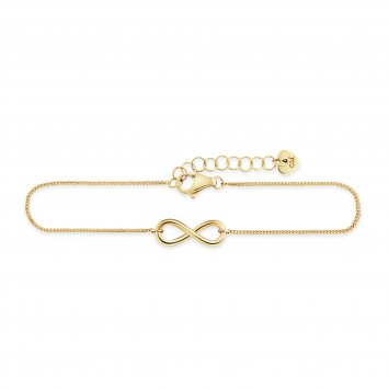 Armband 925/- Sterling Silber vergoldet Infinity