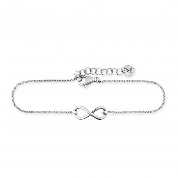 Armband 925/- Sterling Silber rhodiniert Infinity