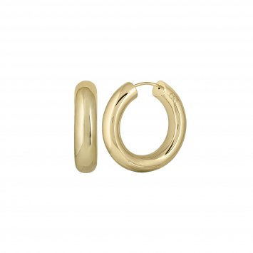 Ohrringe Silber 925 vergoldet 17mm chunky