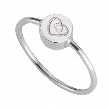 Ring 925/- Sterling Silber rhodiniert Herz