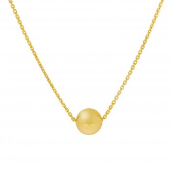 Halskette Gold 375 Kugel 45/42cm