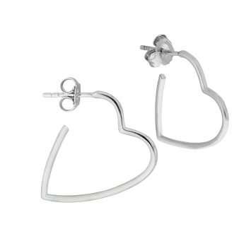 Steck Creolen 925/- Sterling Silber rhodiniert