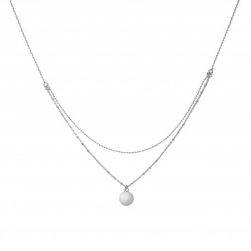 Halskette Silber 925 zweireihig 38+5cm lang