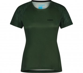 Woman's SENTIERO Short Sleeves Jersey, Green