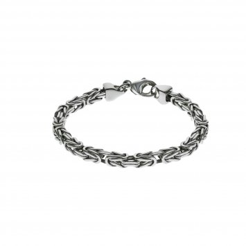 Armband Silber 925 poliert Königskette 5mm breit