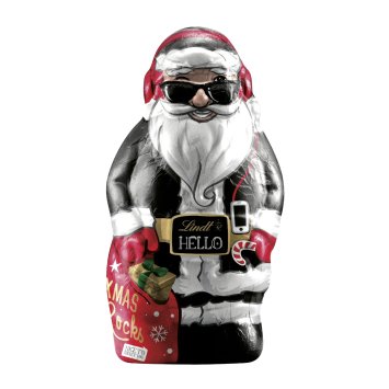 Lindt HELLO Xmas Santa Hohlfigur aus Alpenvollmilch Schokolade 140g
