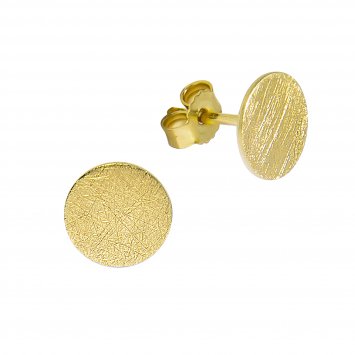 Ohrringe Gold 375 Coin-Motiv