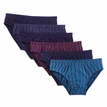Hochwertiger Baumwollslip 6er-Pack