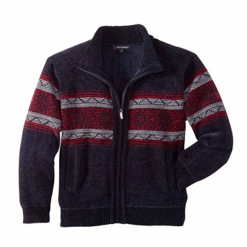 Chenille Strickjacke