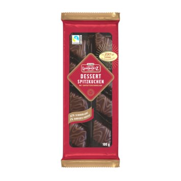 Lambertz Dessert Spitzkuchen überzogen mit Zartbitterschokolade 100g