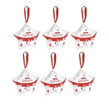 Raffaello kleiner Stern Kokos Pralinen mit Mandel 40g 6er Pack
