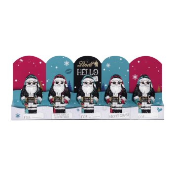 Lindt Hello Xmas Mini Santa aus Vollmilchschokolade 50g 5er Pack