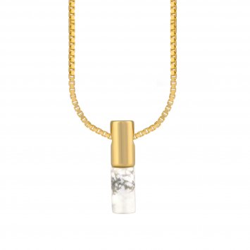 Anhänger mit Kette 925/- Sterling Silber Howlith