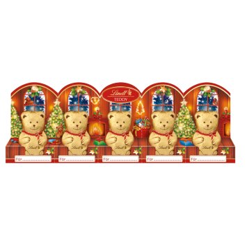 Lindt Mini-Teddy mit Perforation Alpenvollmilchschokolade 50g
