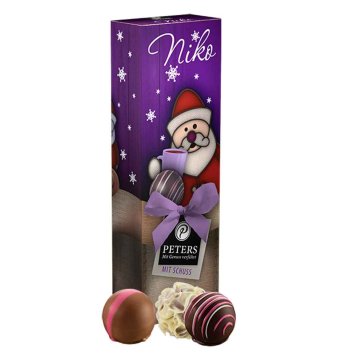 Peters Niko Trüffel mit Schuß Trüffelmischung Weihnachtspräsent 62g