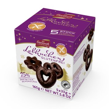 Coppenrath Glutenfrei Lebkuchen mit Zartbitterschokolade 165g