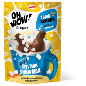 OH WOW Mini Melting Snowman Karamellcreme Trinkschokolade 120g
