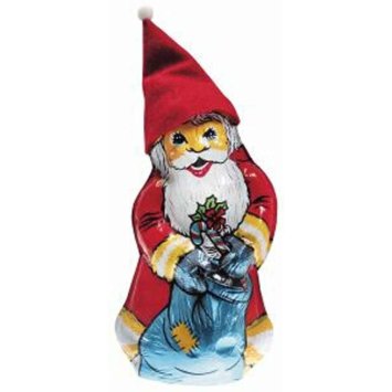 WAWI Weihnachtsmann Hohlfigur Vollmilchschokolade mit Filzmütze 80g