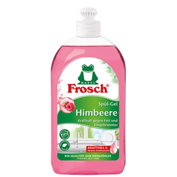 Frosch Himbeer Spülmittel hohe Spülkraft Fettlösekraft 500ml 8er Pack