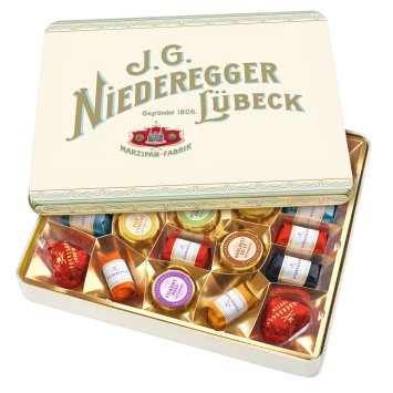 Niederegger Lübeck edle Marzipan Klassiker Nostalgiedose 298g