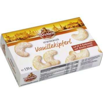 Wicklein feinste Nürnberger Vanillekipferl mit Puderzucker 130g