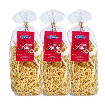 Culinaria Königsspätzle aus Hartweizengriess und Ei 500g 3er Pack