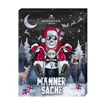 Niederegger Adventskalender Männersache mit Kakao Pralinen 300g