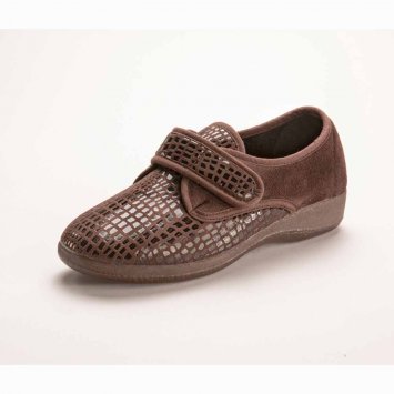 Stretch-Halbschuhe, braun