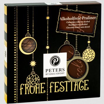 Peters Frohe Festtage Alkoholfreie Pralinen mit Schokolade 200g