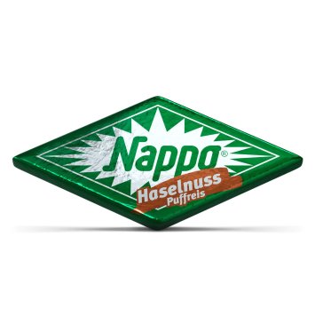 Nappo Haselnuss Puffreis mit Nougat und Zartbitterschokolade 40g