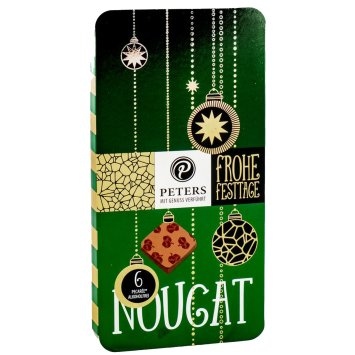 Peters Frohe Festtage 6er Pecaree Nuss Nougat Pralinen Täfelchen 63g