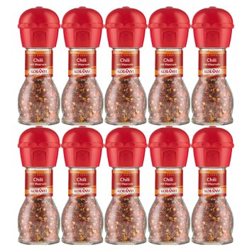 Kotanyi Chili mit Meersalz jodiert Achtung feurig scharf 35g 10er Pack