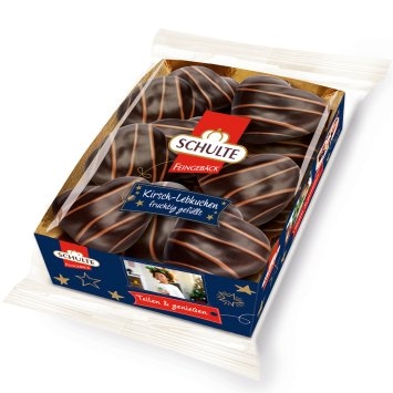 Schulte Kirsch Lebkuchen mit Überzug aus Zartbitterschokolade 175g